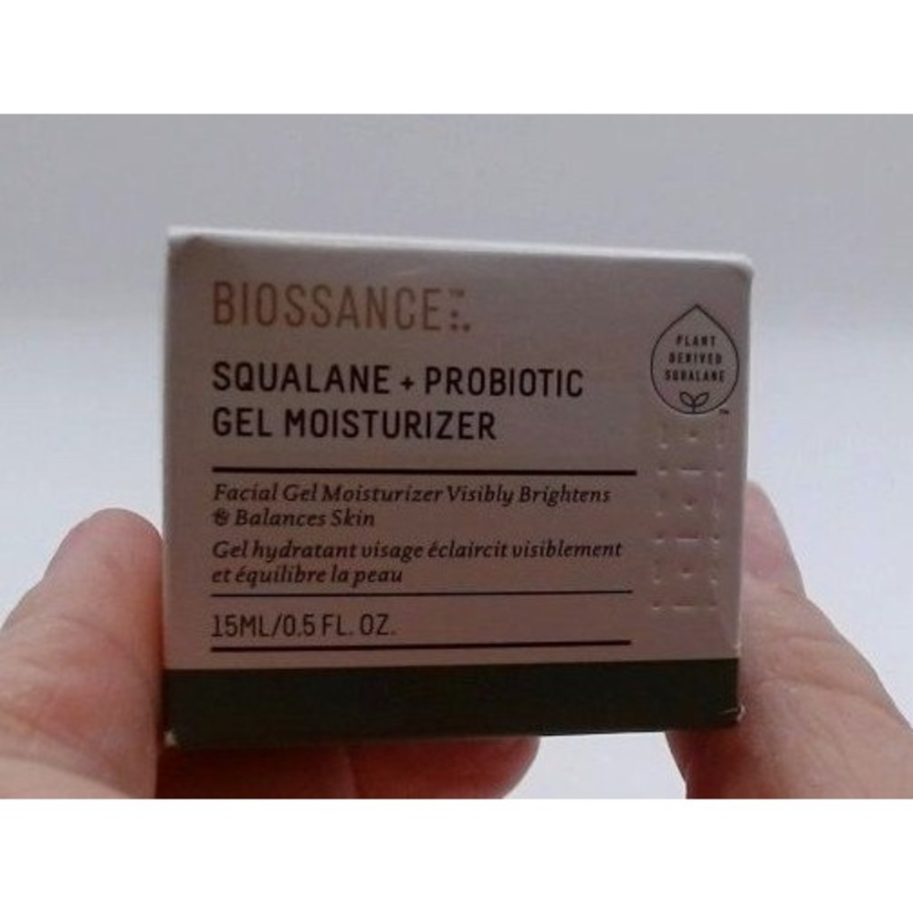 Biossance Squalane + Probiotic Gel Moisturizer. 15 mL / .5 Fl Oz/ BNIB
